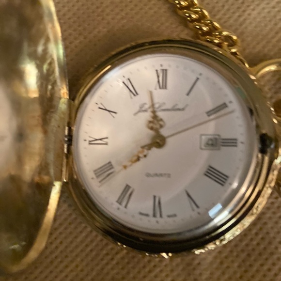 Vintage Joel Lambard quarts pocket watch - Picture 3 of 4
